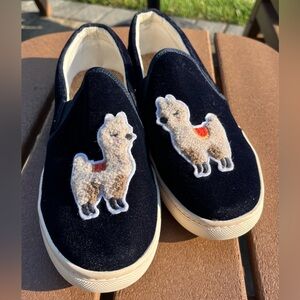 🦙❤️SOLUDOS llama blue velvet sneakers size 7.5
